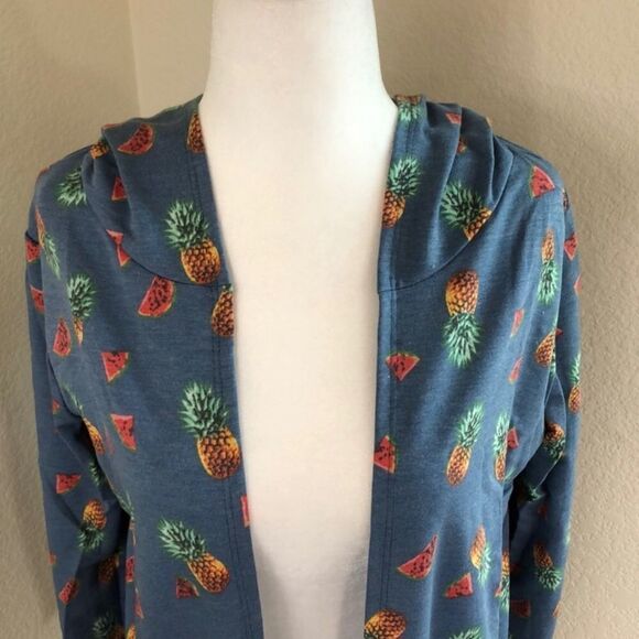 Amelia James Mystic Pineapple Hooded Cardigan Size 3XL NWT - Picture 4 of 9